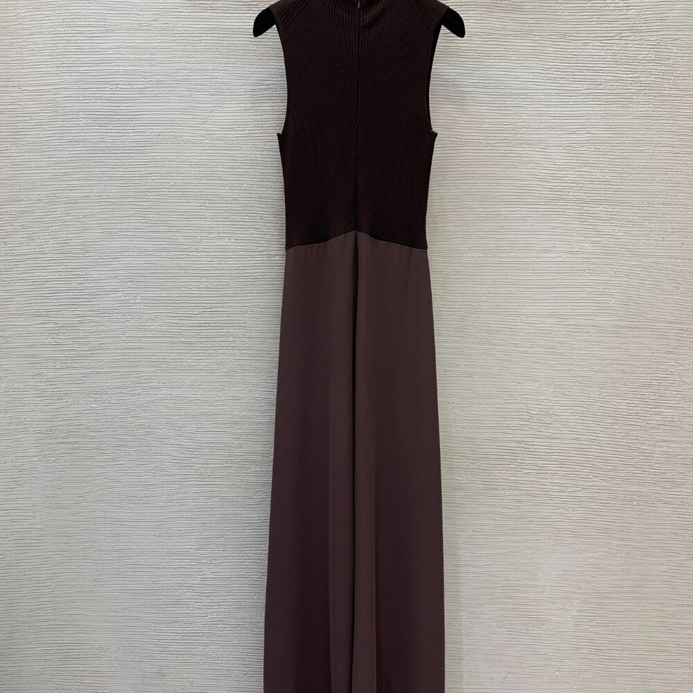 Schiaparelli Knitted Patchwork Sleeveless Maxi Dr… - image 7